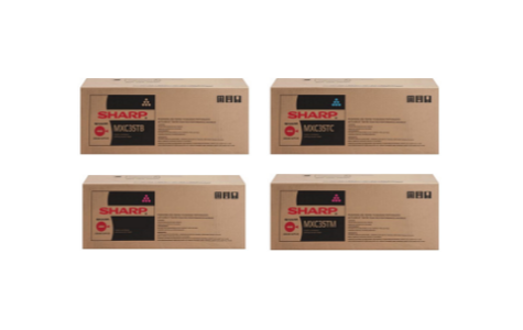 Sharp MX-C35 OEM Toner Set, B/C/M/Y