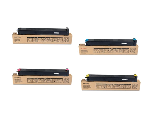 Sharp MX-23NT OEM Toner Set, B/C/M/Y