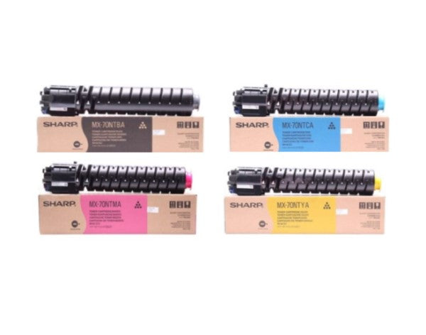 Sharp MX-70NT OEM Toner Set, B/C/M/Y