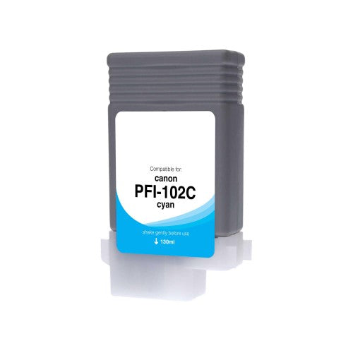 Compatible for PFI-102C 0896B001AA Ink Tank, 130 mL, Cyan