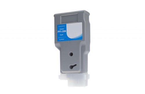 Compatible for PFI-206C 5304B001 Ink Cartridge, 300 mL, Cyan
