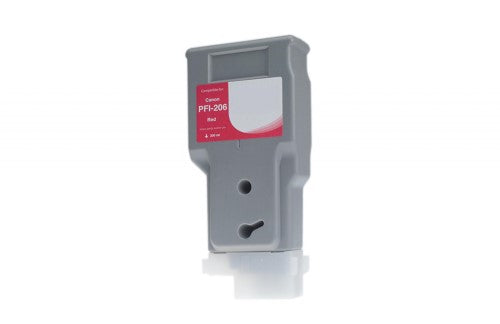 Compatible for PFI-206R 5309B001 Ink Cartridge, 300 mL, Red