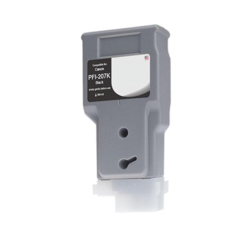 Compatible for PFI-207BK 8789B001AA Ink Cartridge, 300 mL, Black