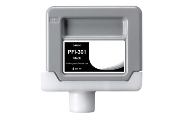 Compatible for 1486B001AA PFI-301BK Ink Cartridge, 330 mL, Black