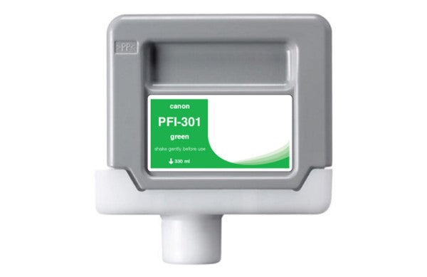 Compatible for 1493B001AA PFI-301G Ink Cartridge, 330 mL, Green