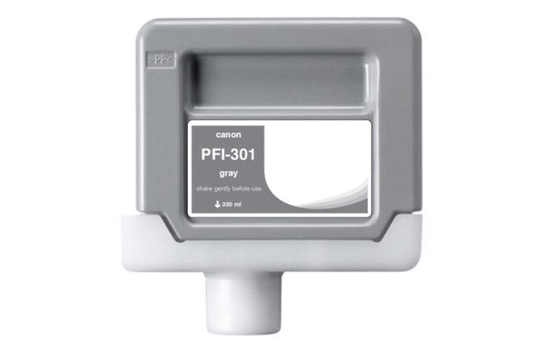 Compatible for 1495B001AA PFI-301GY Ink Cartridge, 330 mL, Gray