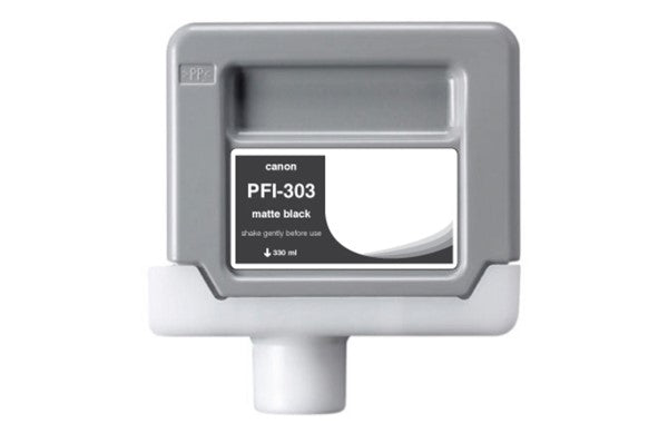 Compatible for 2957B001AA PFI-303MBK Ink Cartridge, 330 mL, Matte Black