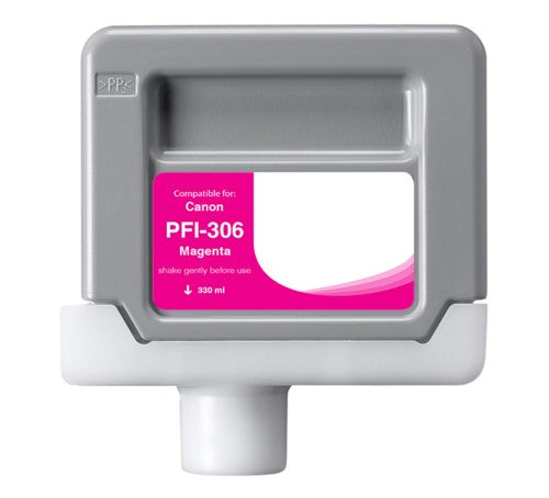 Compatible for PFI-306M 6659B001AA Ink Cartridge, 330 mL, Magenta