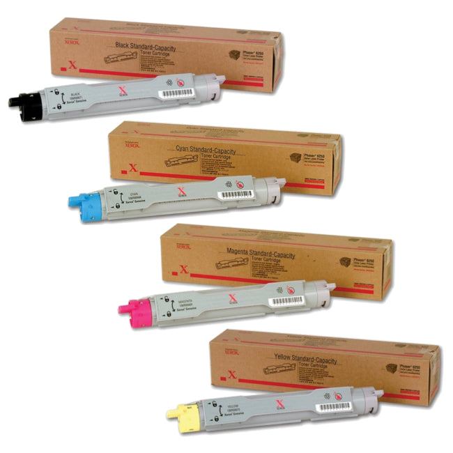 Xerox Phaser 6250 OEM Toner Set, B/C/M/Y
