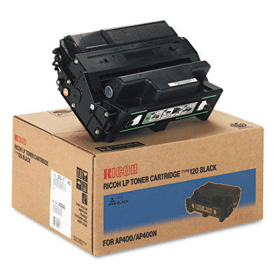 Savin 400942 (Type 120) 407K, 402826 OEM Toner Cartridge, 15K pages, Black