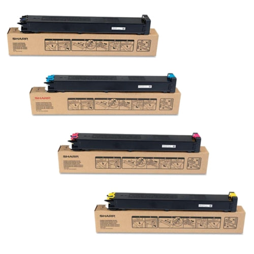 Sharp MX-61NT OEM Toner Set, B/C/M/Y