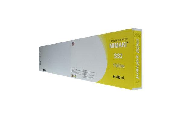 Compatible for Mimaki SPC-0380Y Ink Cartridge, 440 mL, Yellow