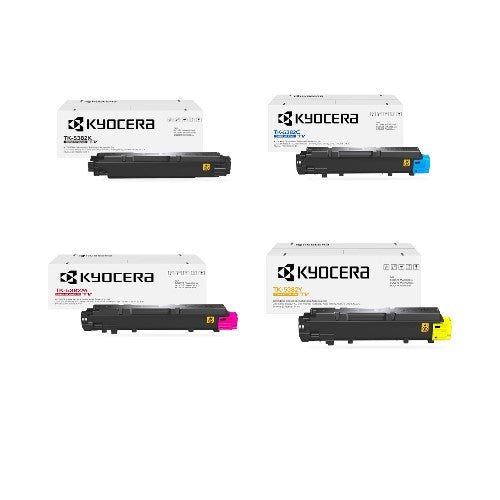 Kyocera TK-5382 OEM Toner Set, B/C/M/Y