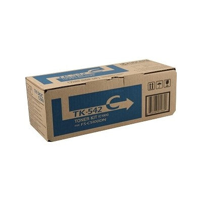 Kyocera TK-542C 1T02HLCUS0 OEM Toner Cartridge, 4K Pages, Cyan