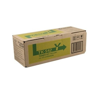 Kyocera TK-542Y 1T02HLAUS0 OEM Toner Cartridge, 4K Pages, Yellow