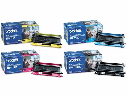 Brother TN-115 OEM HY Toner Set, B/C/M/Y.