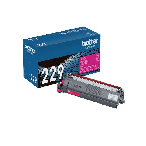 Brother TN229M OEM Toner Cartridge, 1.2K Pages, Magenta