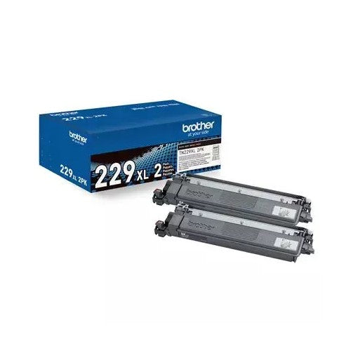 Brother TN229XL 2PK OEM HY Toner Dual Pack, 2 X 3K Pages, Black
