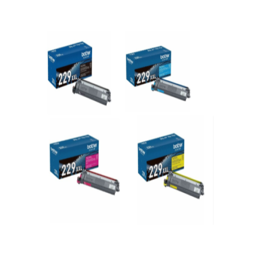 Brother TN229XXL Super HY OEM Toner Set, B/C/M/Y