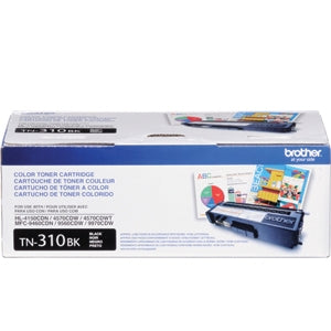 Brother TN-310BK OEM Toner Cartridge, 2500 pages, Black