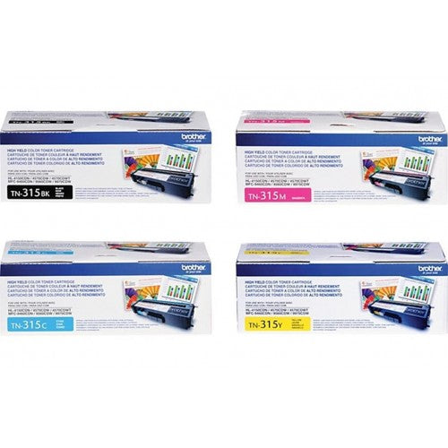 Brother TN-315 OEM Toner Set, B/C/M/Y.