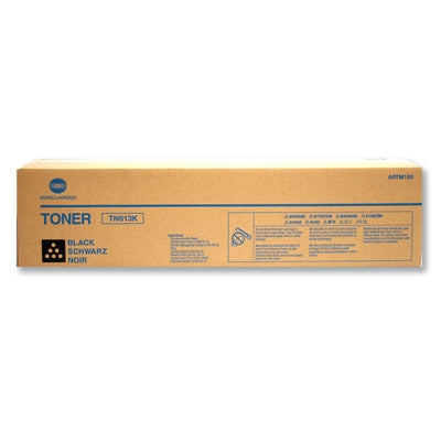 Konica Minolta A0TM130 OEM Toner Cartridge, 45K pages, TN-613K, Black