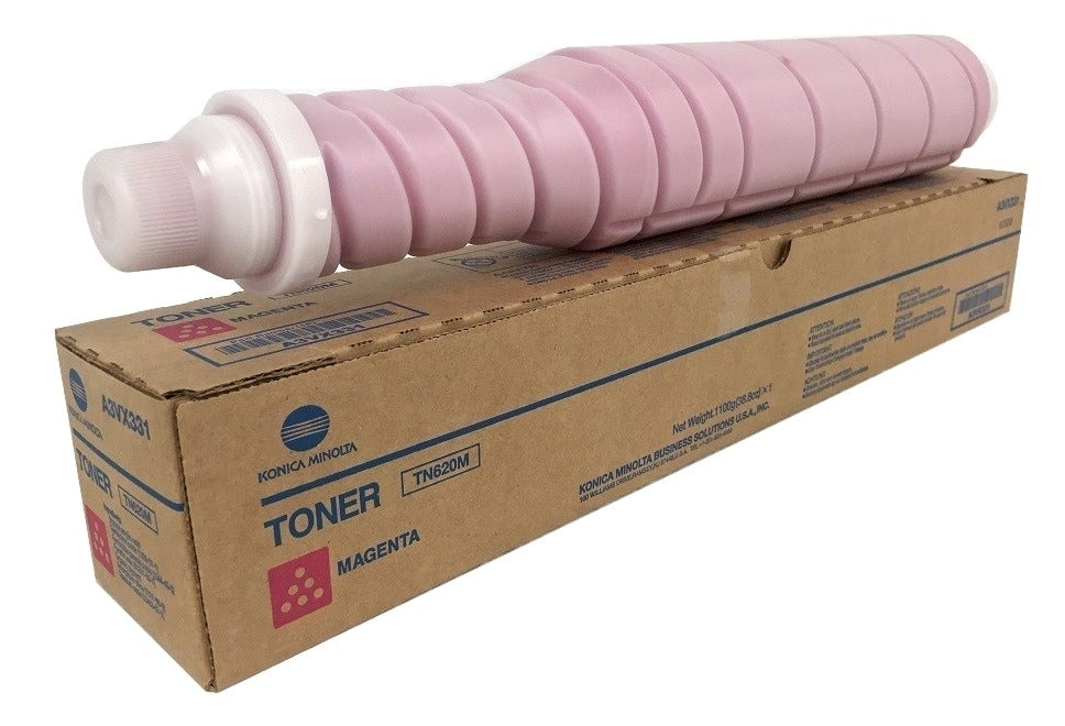 Konica Minolta A3VX331 TN-620M OEM Toner Cartridge, 49K pages, Magenta