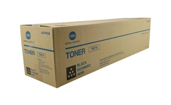 Konica Minolta TN-714 ACYP030 OEM Toner Cartridge, 45K Pages, Black