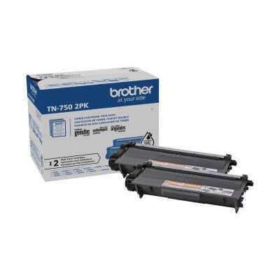 Brother TN-750 2PK OEM HY Toner Dual Pack, 2 x 8K Pages, Black