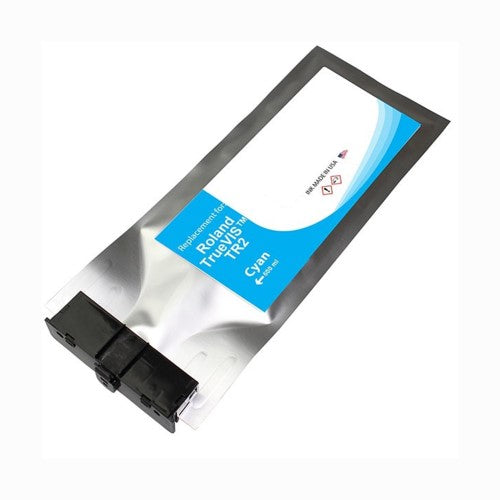 Compatible for Roland TR2-CY Ink Cartridge, 500 mL, Cyan