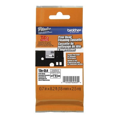 Brother TZECL4 OEM .75" X 26.2' Cleaning Label Tape