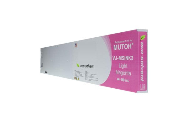 Compatible for Mutoh VJ-MSINK3-LM440 Ink Cartridge, 440 mL, Light Magenta