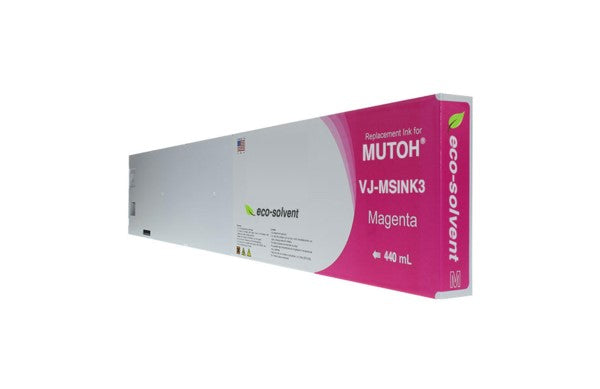 Compatible for Mutoh VJ-MSINK3-MA440 Ink Cartridge, 440 mL, Magenta
