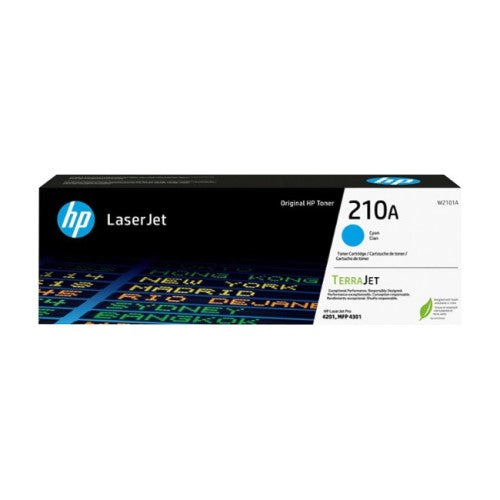 HP 210A W2101A OEM LaserJet Toner Cartridge, 1.8K Pages, Cyan