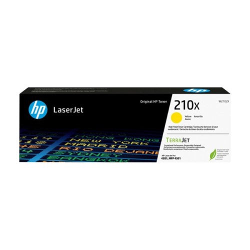 HP 210X W2102X OEM HY LaserJet Toner Cartridge, 5.5K Pages, Yellow