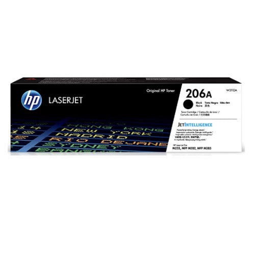 HP 206A W2110A OEM Toner Cartridge, 1350 pages, Black