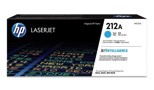 HP 212A W2121A OEM LaserJet Toner Cartridge, 4.5k pages, Cyan