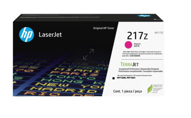 HP 217Z W2173Z OEM Ultra HY LaserJet Toner Cartridge, 24K Pages, Magenta