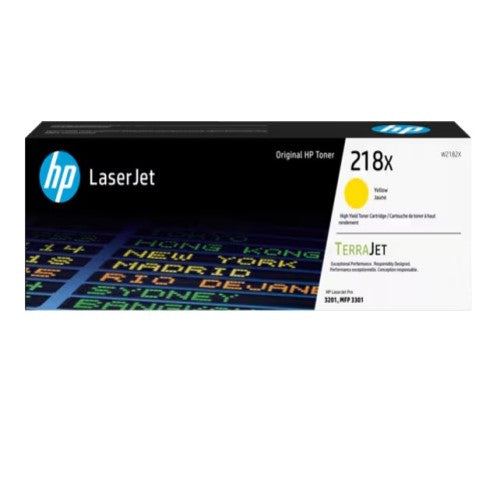 HP 218X W2182X HY OEM Toner Cartridge, 2.5K Pages, Yellow
