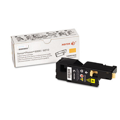 Xerox 106R01629 OEM Toner Cartridge, 1K pages, Yellow